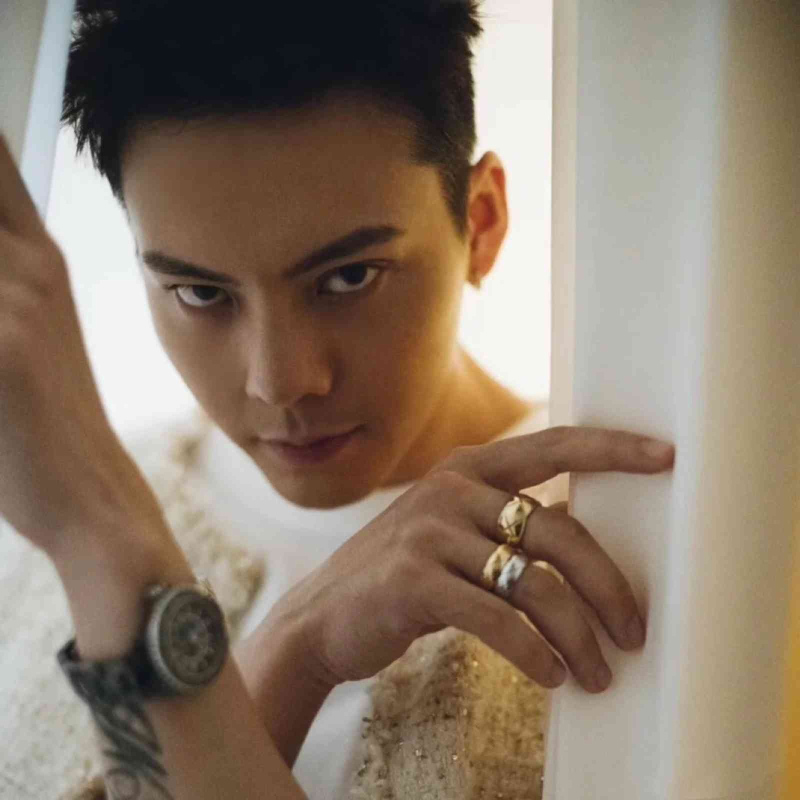 S925 Silver Small Fragrance Diamond Check Pattern Wide and Narrow Coco Ring Original Li Now Gives His Girlfriend the Same Gift