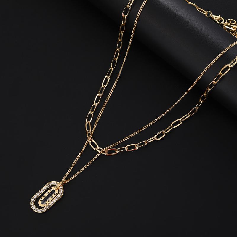 Pendant Necklaces Oval Diamond Necklace Double-Layered Alloy Chain Neck Retro Women Girls Jewelry Accessories Character Head, Silver
Pendant Necklaces Oval Diamond Necklace Double-Layered Alloy Chain Neck Retro Women Girls Jewelry Accessories Character Head, Silver
