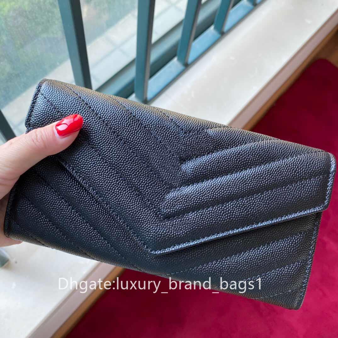 Top quality Wallets Women genuine leather long wallet fashion card Bag long Women's buckle bags clutch bag 19cm with box, Black + silver buckle
Top quality Wallets Women genuine leather long wallet fashion card Bag long Women's buckle bags clutch bag 19cm with box, Black + silver buckle