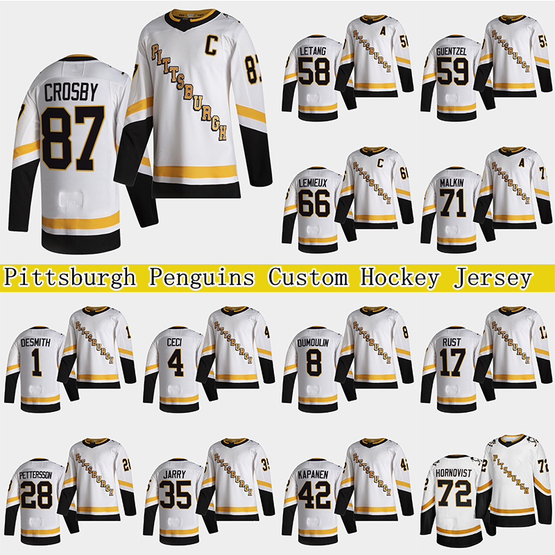 87 Sidney Crosby Custom Pittsburgh Penguins 2021 Reverse Retro Jersey 66 Mario Lemieux 71 Evgeni Malkin 58 Letang 59 Jake Guentzel Hockey Jerseys, Reverse retro white
87 Sidney Crosby Custom Pittsburgh Penguins 2021 Reverse Retro Jersey 66 Mario Lemieux 71 Evgeni Malkin 58 Letang 59 Jake Guentzel Hockey Jerseys, Reverse retro white