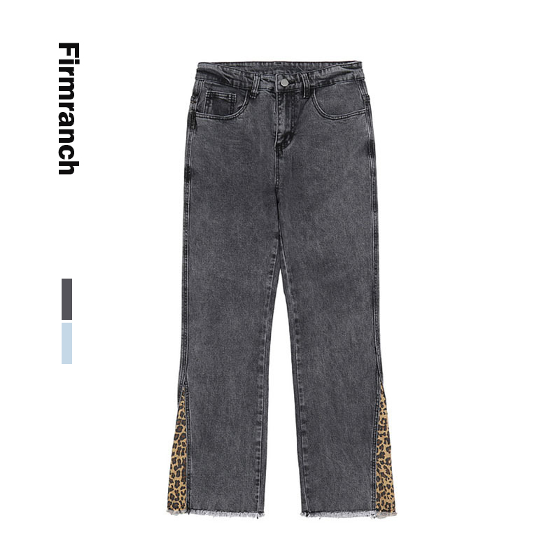 Firmranch Men/Women Vibe Leopard Bottom For Men High Street Stacked Jeans Homme Blue Boot-cut Pants Moto Trouse, Charcoal gray
Firmranch Men/Women Vibe Leopard Bottom For Men High Street Stacked Jeans Homme Blue Boot-cut Pants Moto Trouse, Charcoal gray