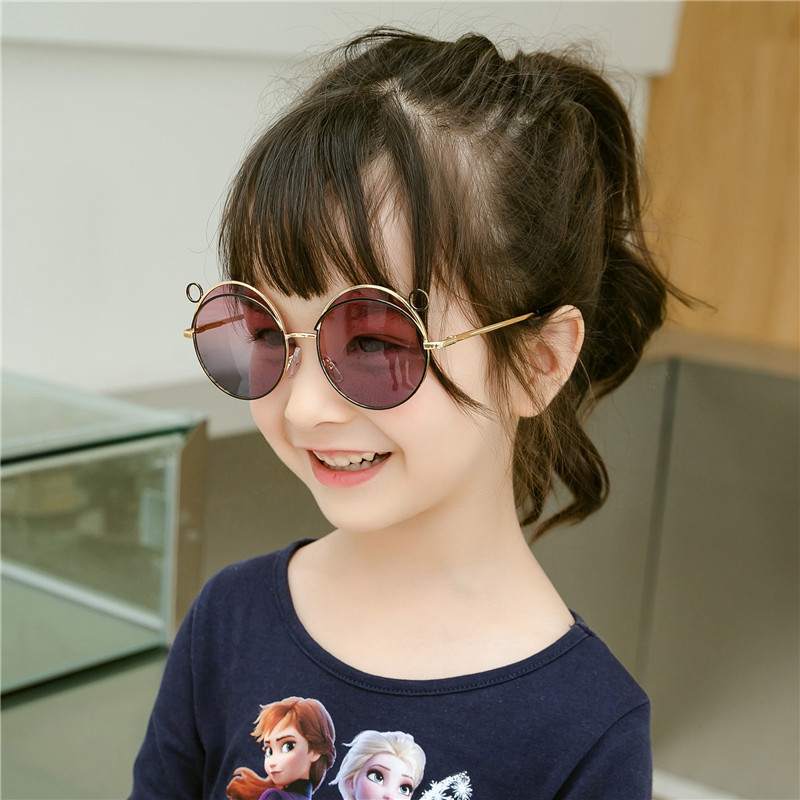 Fashion Korean Kids Sunglasses Lovely Dull Polish Girls Boys Sunglass Ultraviolet-proof Infant Glasses Eyewear Child Shades Gafas Gift Wholesale Z2603