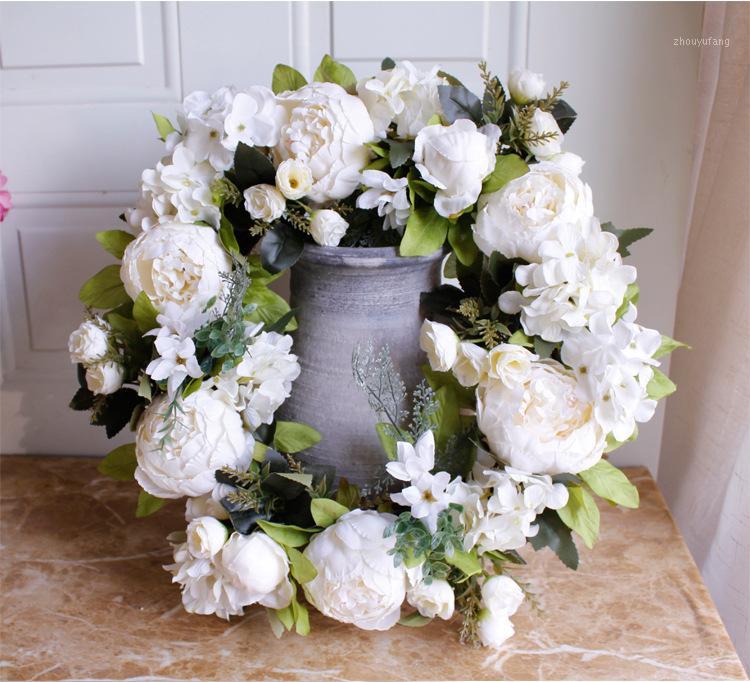 Decorative Flowers & Wreaths 1pcs Pretty Round Shaped Hanging Wreath Flower Garland With Silk Ribbon For Home Door Wall Decor Car Decoration
Decorative Flowers & Wreaths 1pcs Pretty Round Shaped Hanging Wreath Flower Garland With Silk Ribbon For Home Door Wall Decor Car Decoration