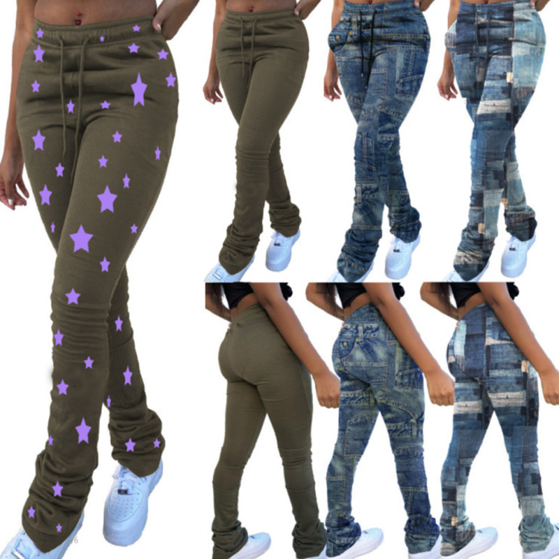 Women' Tracksuits Women Pants Stacked Sweatpants Designer Sports Star Printed Casual Drawstring Trousers Stack With Pockets Ladie, Purple star
Women' Tracksuits Women Pants Stacked Sweatpants Designer Sports Star Printed Casual Drawstring Trousers Stack With Pockets Ladie, Purple star