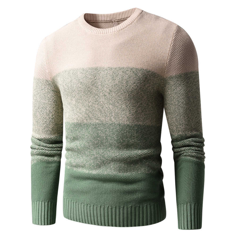Men Autumn Classic 100% Cotton Warm Thick Crewneck Sweaters Pullovers Coat Men Winter Casual Vintage Soft Sweater Men 210818
