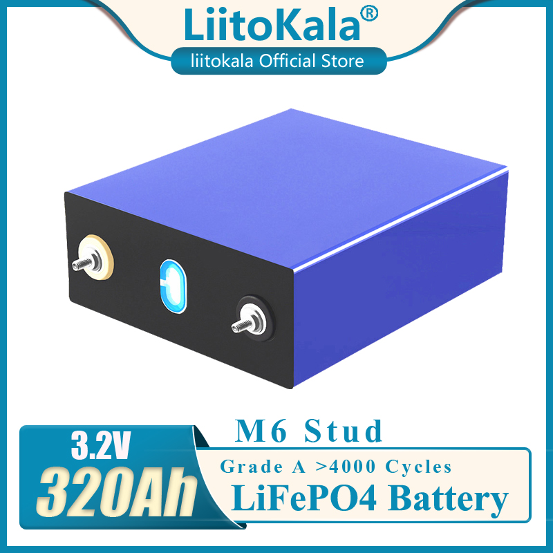 LiitoKala 3.2V 320Ah lifepo4 battery DIY 12V 24V 36V 320 ah Rechargeable battery pack for Electric car RV Solar Energy storage system With Busbars
LiitoKala 3.2V 320Ah lifepo4 battery DIY 12V 24V 36V 320 ah Rechargeable battery pack for Electric car RV Solar Energy storage system With Busbars