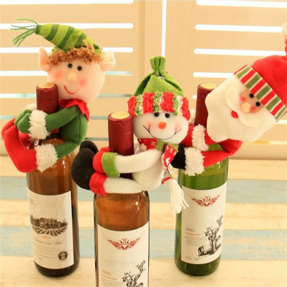 Christmas Decor Red Wine Bottle Cover Bags Decoration Home Party Hug Santa Claus Snowman Christmas decorations
Christmas Decor Red Wine Bottle Cover Bags Decoration Home Party Hug Santa Claus Snowman Christmas decorations