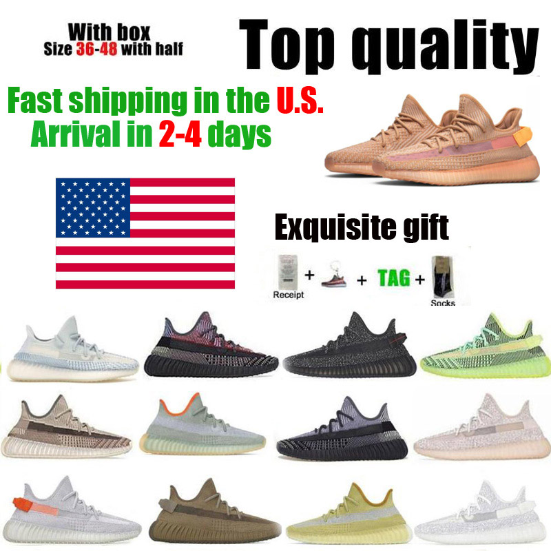 IN US Kanye West Running Shoes TOP Quality Men Women Earth Black Static Blackand Red With Box Half Size Tail Light Clay Cream White 36~48 Warehouse, Additional sock
IN US Kanye West Running Shoes TOP Quality Men Women Earth Black Static Blackand Red With Box Half Size Tail Light Clay Cream White 36~48 Warehouse, Additional sock
