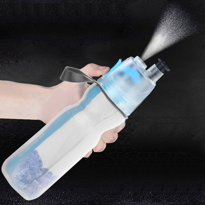 2020 new 17oz Insulated Mist Spray water Drinking & Misting mist Squeeze bicycle Water Bottle Outdoor Sport Hydration BPA Free Free shipping