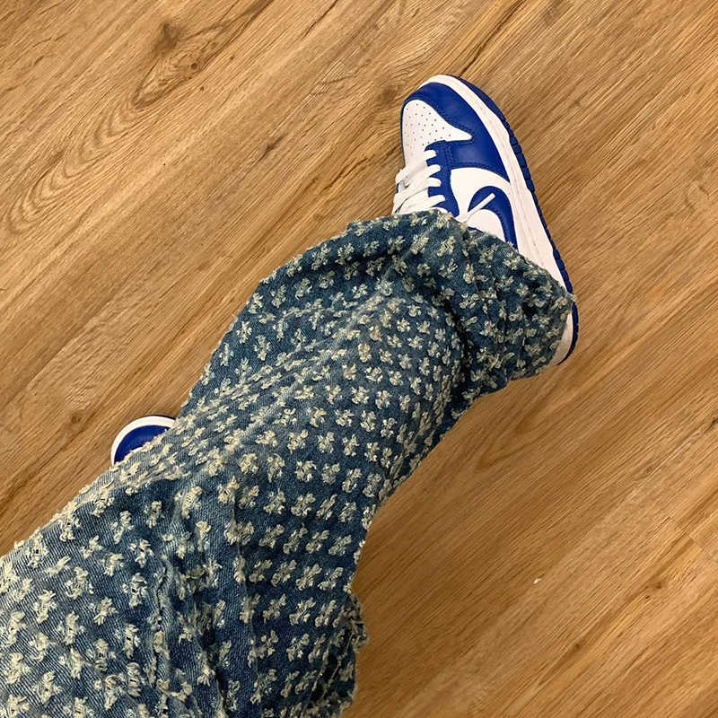 Streetwear Vintage Hot Ripped Baggy Jeans Women Harajuku Casual Cargo Pants Aesthetic 90s High Waisted Trousers Cuteandpsycho H0908