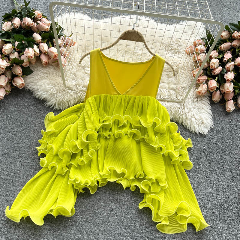 Women' Knits & Tees Ins Tops Fashion Sexy Pleated 3D Ruffled Slim Chiffon Shirt V Neck Blouse Blusones De Mujer Shirts Clothes S1, White
Women' Knits & Tees Ins Tops Fashion Sexy Pleated 3D Ruffled Slim Chiffon Shirt V Neck Blouse Blusones De Mujer Shirts Clothes S1, White