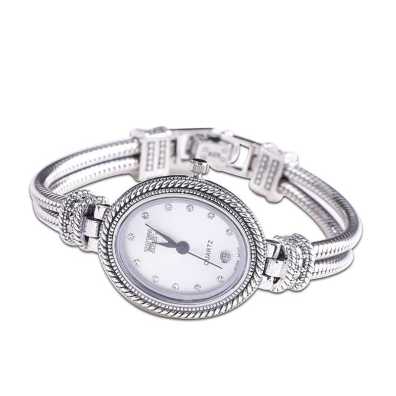 Wristwatches Jade Angel Women's Watch 925 Sterling Silver Thailand Vintage Style Ellipse Japan Movement Quartz Ladies Wristwatch Fine Jewelr, White
Wristwatches Jade Angel Women's Watch 925 Sterling Silver Thailand Vintage Style Ellipse Japan Movement Quartz Ladies Wristwatch Fine Jewelr, White