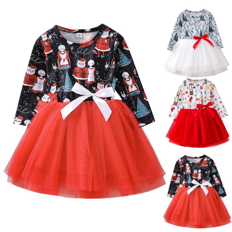 Girl's Dresses 2022 Christmas Autumn Baby Girls Clothes Long Sleeve Bow Printed Sweet Princess Dress Children's Clothing, Gray
Girl's Dresses 2022 Christmas Autumn Baby Girls Clothes Long Sleeve Bow Printed Sweet Princess Dress Children's Clothing, Gray