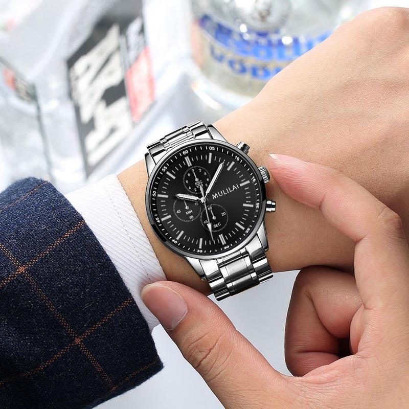 Wristwatches Fashion High Quality Men Quartz Watch Stainless Steel Waterproof Date Business Luxury Male Clock Relogio Masculino, Slivery;brown
Wristwatches Fashion High Quality Men Quartz Watch Stainless Steel Waterproof Date Business Luxury Male Clock Relogio Masculino, Slivery;brown