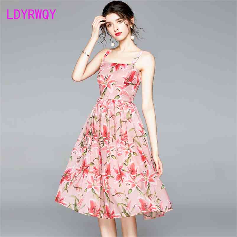 LDYRWQY pleated sexy sling fashion temperament printed beach dress Polyester Office Lady 210603, Pink
LDYRWQY pleated sexy sling fashion temperament printed beach dress Polyester Office Lady 210603, Pink