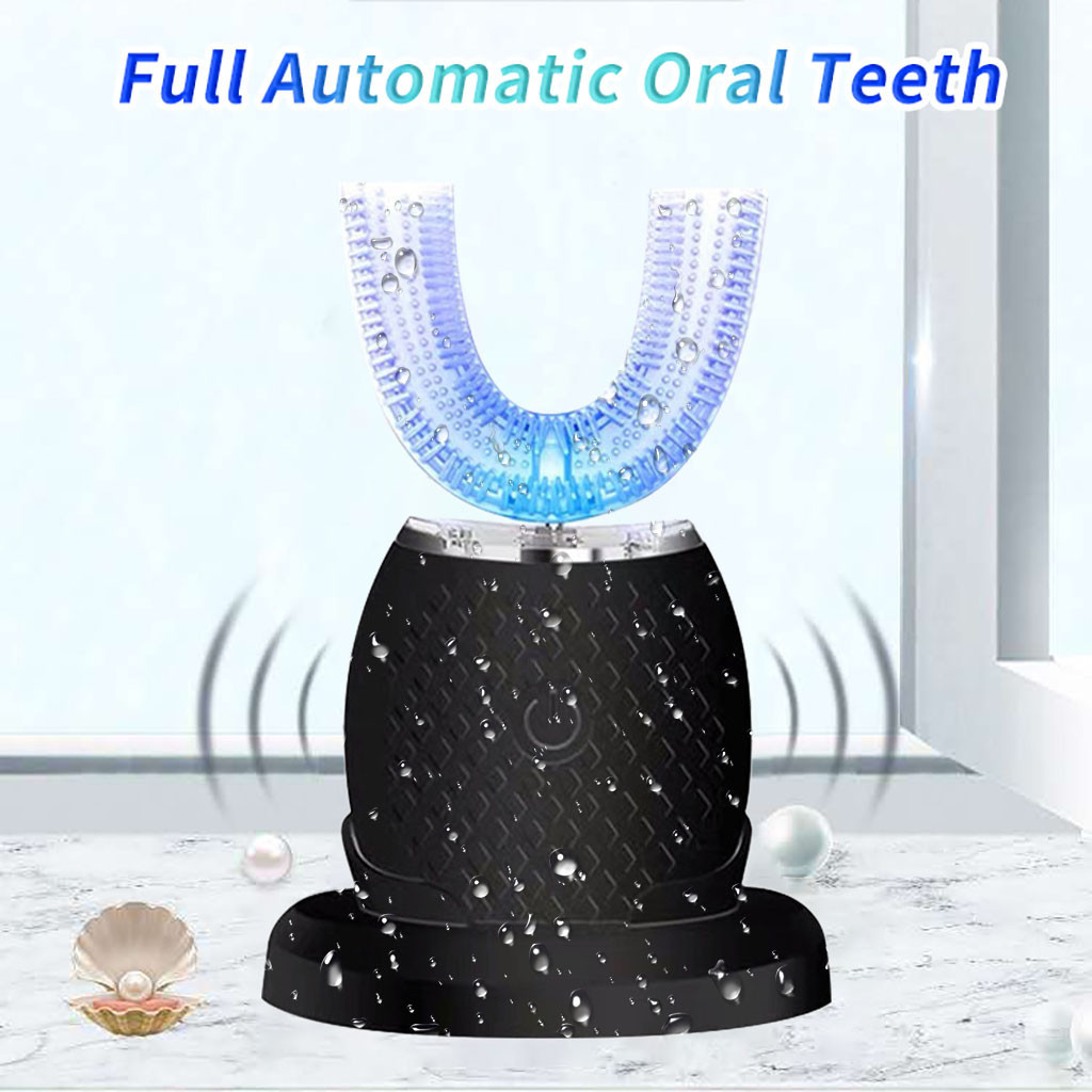 Bain sheath new electric toothbrush in the form of u-proof water silicone whitening blue teeth cleaner vibration frequency