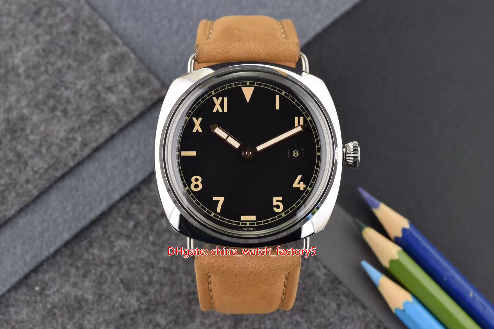 Topselling Top Quality Watches 44mm PAM424 PAM00424 PAM 424 00424 Stainless Steel Leather Bands Mechanical Automatic Mens Men's Watch Wristwatches, No box papers
Topselling Top Quality Watches 44mm PAM424 PAM00424 PAM 424 00424 Stainless Steel Leather Bands Mechanical Automatic Mens Men's Watch Wristwatches, No box papers