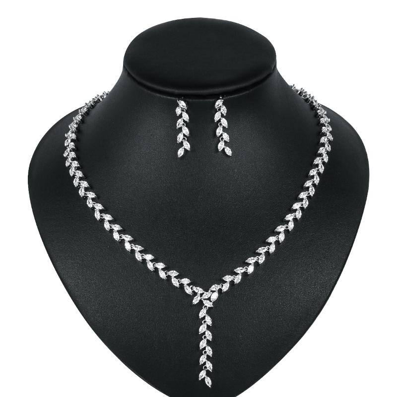 Wedding Jewelry Sets WEIMANJINGDIAN Arrival Elegant Marquise Cubic Zirconia CZ Crystal Necklace And Earring Set, Slivery;golden
Wedding Jewelry Sets WEIMANJINGDIAN Arrival Elegant Marquise Cubic Zirconia CZ Crystal Necklace And Earring Set, Slivery;golden