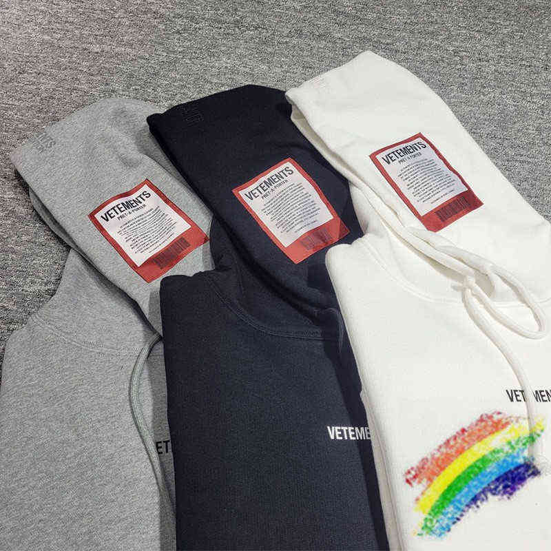 Heavy Fabric VETEMENTS Hoodie 1:1 High Quality Oversize Hooded Embroidered Tag Sweatshirts Crewneck H1206
Heavy Fabric VETEMENTS Hoodie 1:1 High Quality Oversize Hooded Embroidered Tag Sweatshirts Crewneck H1206