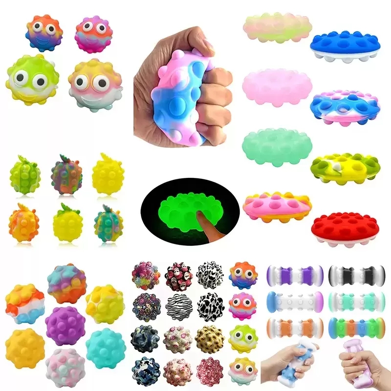 UPS 3D Push Bubble Decompression Ball Fidget Toys Silicone Anti-Stress Sensory Squeeze Squishy Toy Anxiety Relief For Kids Adults Gift Wholesale
UPS 3D Push Bubble Decompression Ball Fidget Toys Silicone Anti-Stress Sensory Squeeze Squishy Toy Anxiety Relief For Kids Adults Gift Wholesale