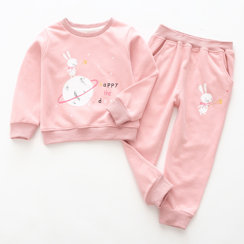 Spring Winter Girls Clothes 2pcs Set Christmas Outfit Kids Tracksuit Suit For Clothing Sets 210429