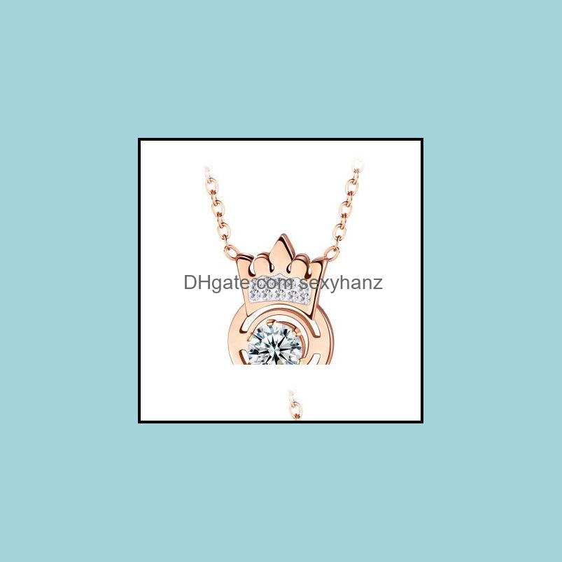 & Pendants Pendant Necklaces Crown Inlaid Necklace Titanium Steel Rose Gold Color Small Fresh Ladies Jewelry Drop Delivery 2021 I41Sw
& Pendants Pendant Necklaces Crown Inlaid Necklace Titanium Steel Rose Gold Color Small Fresh Ladies Jewelry Drop Delivery 2021 I41Sw