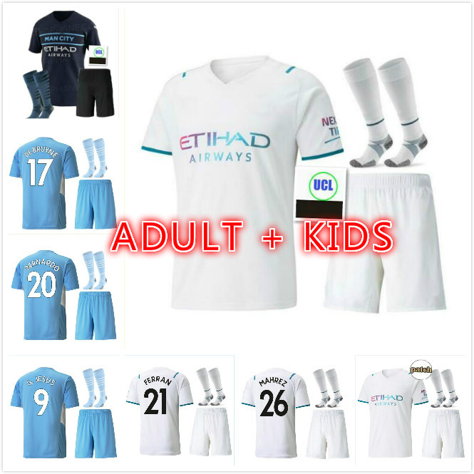 Manchester soccer jerseys 21 22 G. JESUS CITY STERLING FERRAN DE BRUYNE foden 2021 2022 football shirts MAN uniform men + kids kit
Manchester soccer jerseys 21 22 G. JESUS CITY STERLING FERRAN DE BRUYNE foden 2021 2022 football shirts MAN uniform men + kids kit