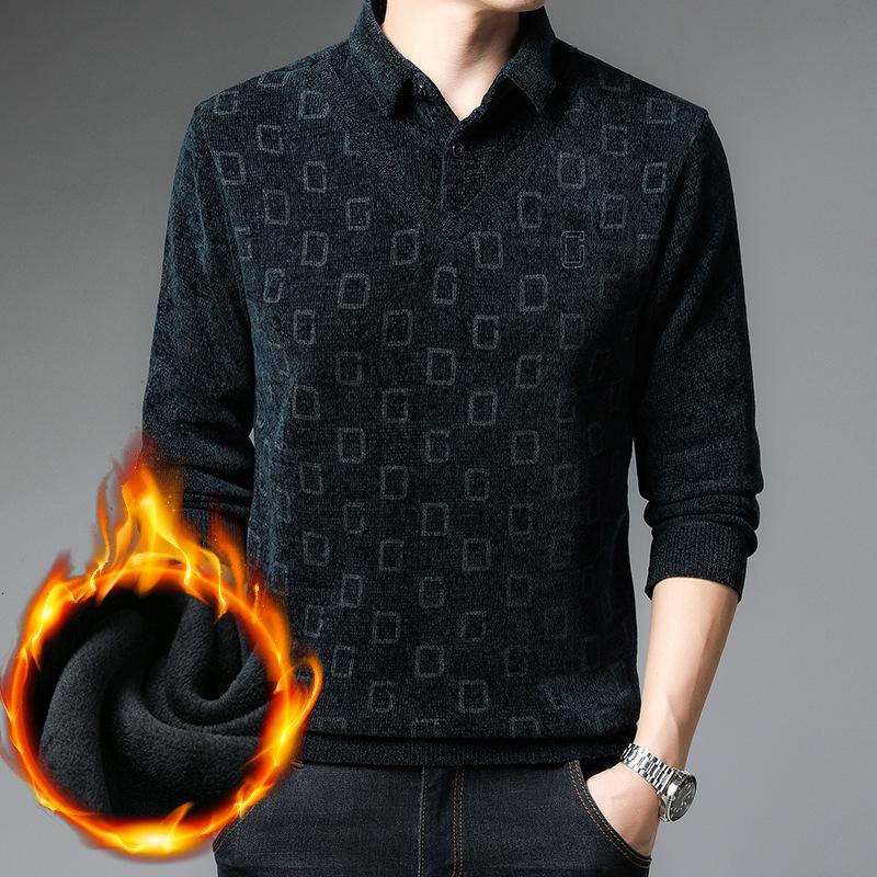 Men's Sweaters 2021 Autumn Winter Casual Simple Fake Two-piece Plus Velvet Thick Sweater Size Slim Warm Men Tops Tide, White;black
Men's Sweaters 2021 Autumn Winter Casual Simple Fake Two-piece Plus Velvet Thick Sweater Size Slim Warm Men Tops Tide, White;black