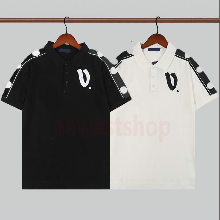 2022 summer designer luxury polo shirts for men classic letter striped print t-shirt casual turn-down collar polos Embroidery letter printing shirt, Black
2022 summer designer luxury polo shirts for men classic letter striped print t-shirt casual turn-down collar polos Embroidery letter printing shirt, Black