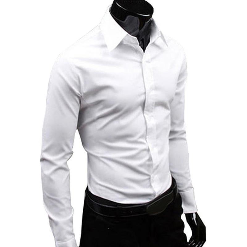 Mens Business Shirt Gentleman Wild Shirt Top (-5XL) Slim Cotton Plus Size Shirt Mens Pure Color Long Sleeve Fashion, White;black
Mens Business Shirt Gentleman Wild Shirt Top (-5XL) Slim Cotton Plus Size Shirt Mens Pure Color Long Sleeve Fashion, White;black