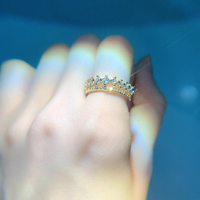 Wedding Rings For Women Light Luxury Delicate Double Row Zircon Gold Color Finger Ring Gifts Fashion Jewelry KBR278, Slivery;golden
Wedding Rings For Women Light Luxury Delicate Double Row Zircon Gold Color Finger Ring Gifts Fashion Jewelry KBR278, Slivery;golden