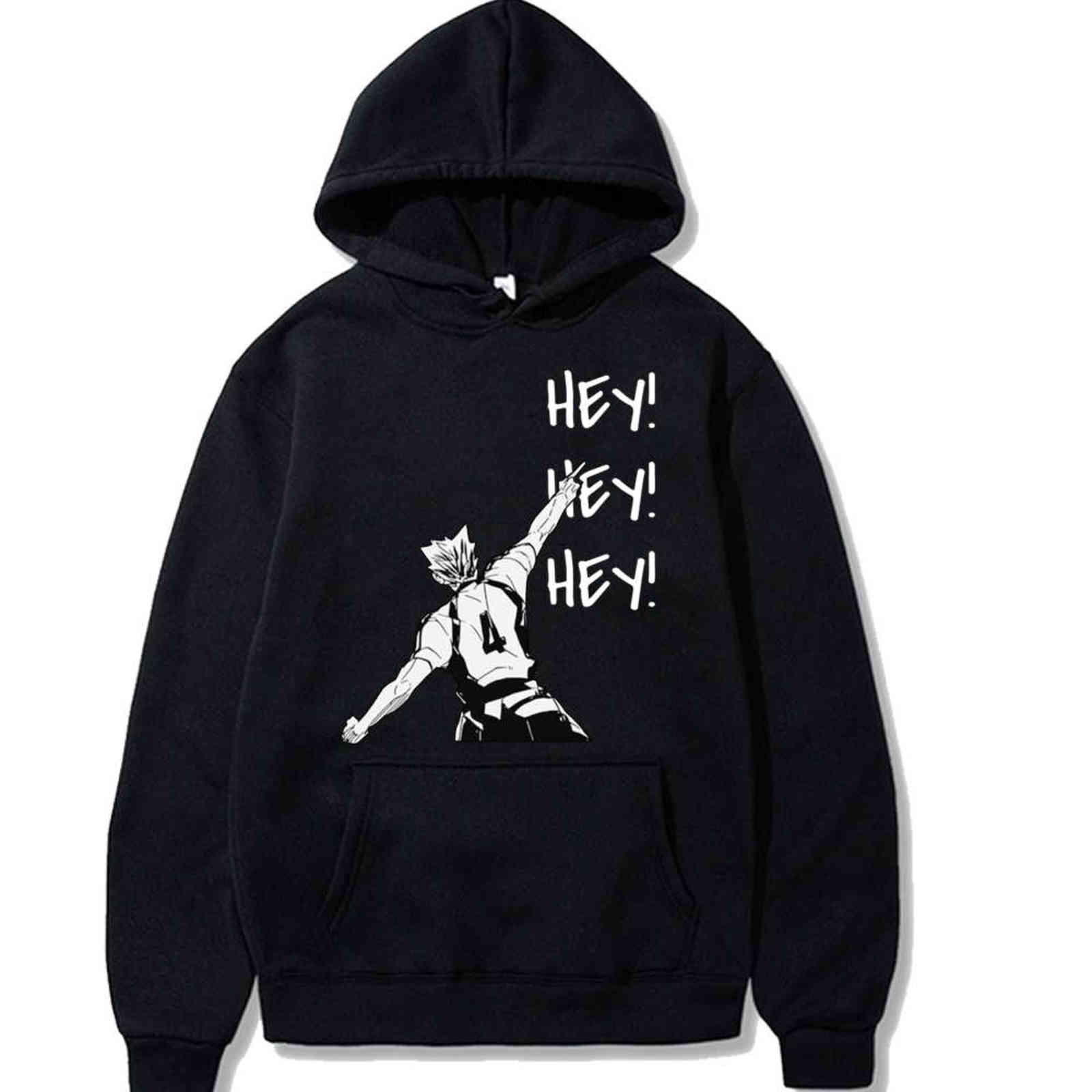 Haikyuu Hey Anime Mens Hoodies Men Women Long Sleeve Sweatshirt Karasuno Fly High Casual Men Clothes Male Y1120