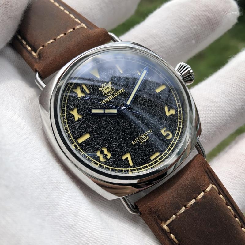 Men's Watch Automatic Dive 200m Stainless Steel Diver Mechianical Men Sapphire Mechanical Watches Diving Wristwatches, Black-brown-logo
Men's Watch Automatic Dive 200m Stainless Steel Diver Mechianical Men Sapphire Mechanical Watches Diving Wristwatches, Black-brown-logo