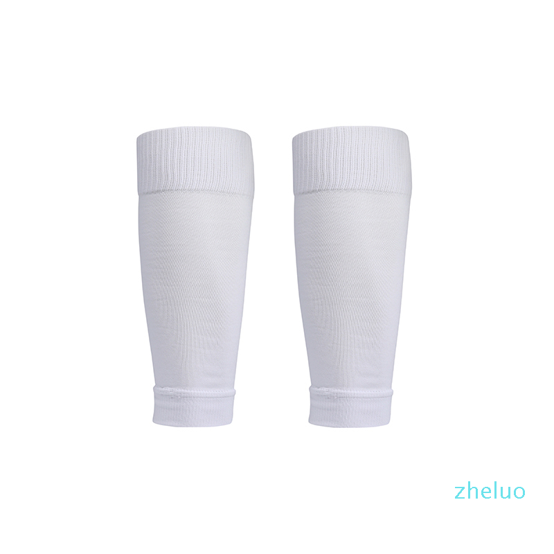 1 Pair Hight Elasticity Soccer Football Shin Guard Adults Socks Pads Professional Legging Shinguards Sleeves Protective Gear