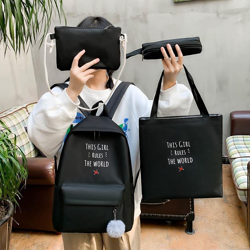 4 piece set casual backpacks school bag cute for teenager girl women backpack canvas shoulder
4 piece set casual backpacks school bag cute for teenager girl women backpack canvas shoulder
