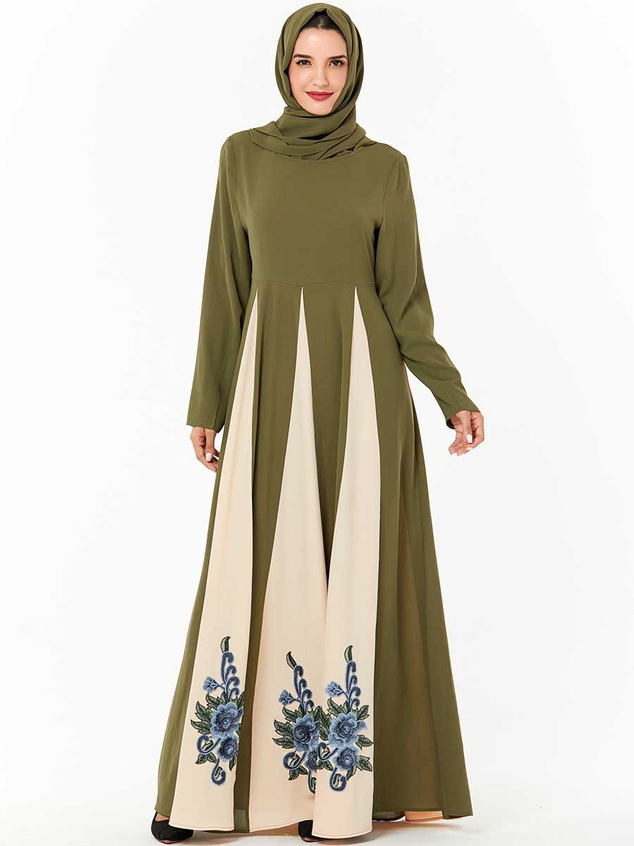 Elegant Embroidery Muslim Dress Women Big Swing Cotton Turkey Moroccan Kaftan Hijab Vestidos Floral Islamic Dubai Clothing Abaya
Elegant Embroidery Muslim Dress Women Big Swing Cotton Turkey Moroccan Kaftan Hijab Vestidos Floral Islamic Dubai Clothing Abaya