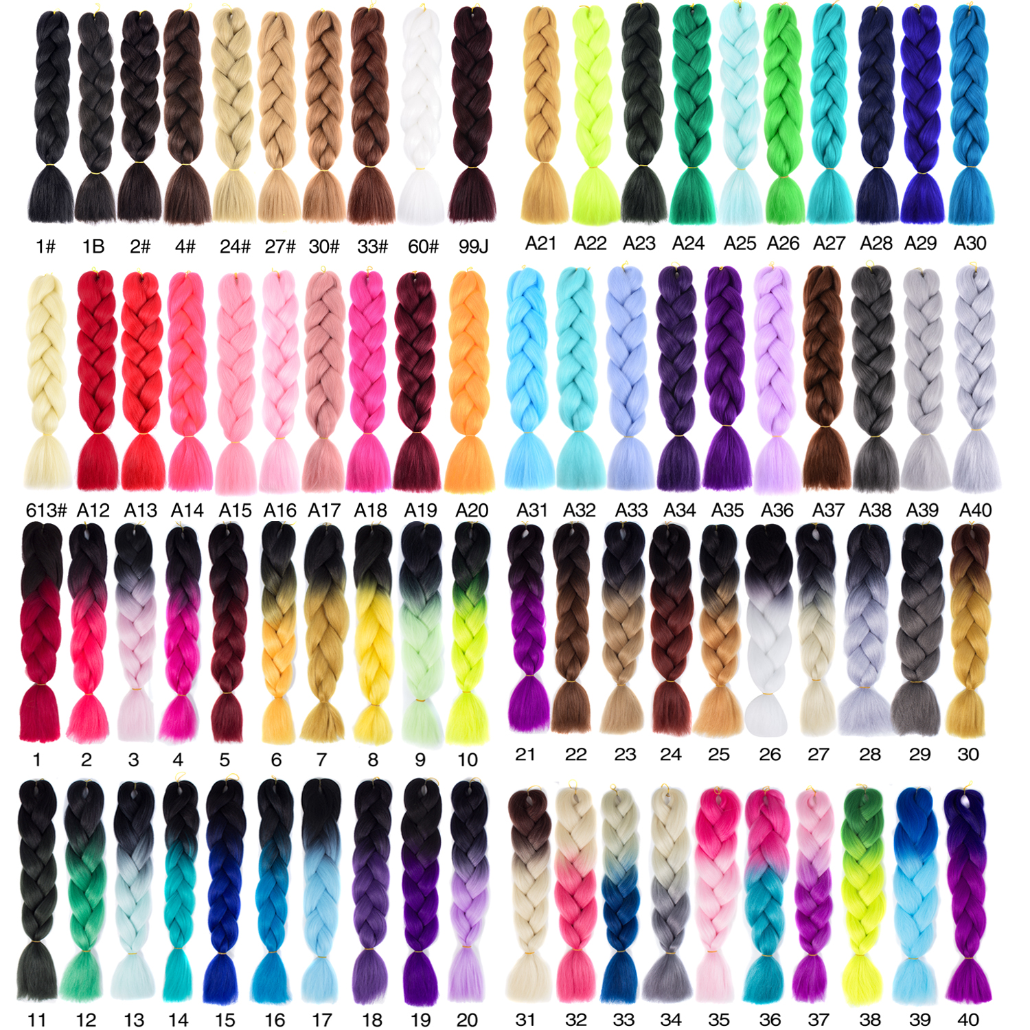 Lans 24" Jumbo Braid Synthetic Braiding Hair Extensions Single color 100g/Pack Box Braid Hair for Daily Wear Bulk, 14
Lans 24" Jumbo Braid Synthetic Braiding Hair Extensions Single color 100g/Pack Box Braid Hair for Daily Wear Bulk, 14