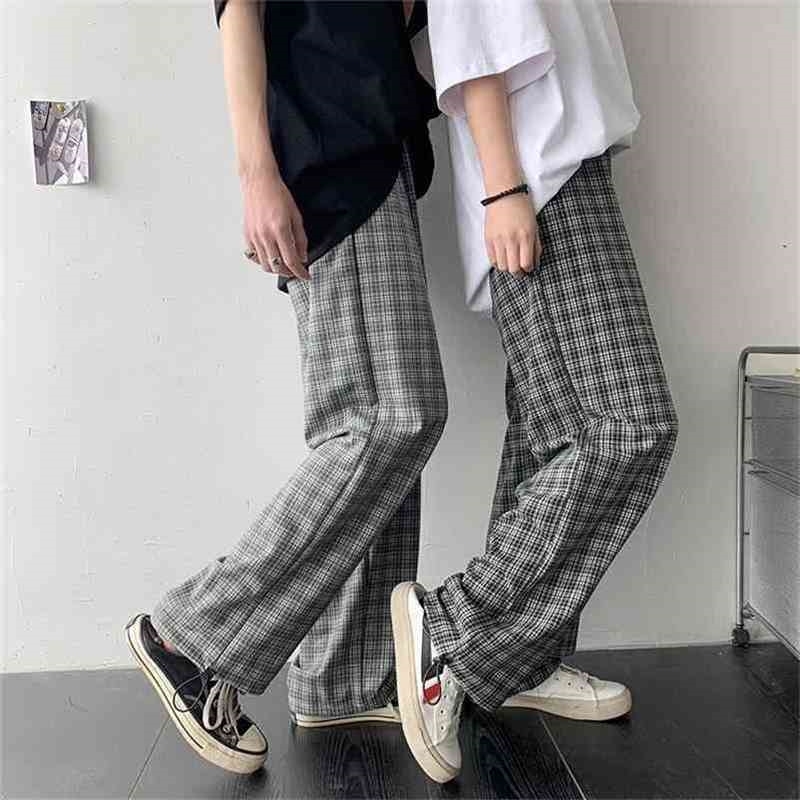 Women Casual Pants Spring Autumn Straight Plaid Vintage Wide Leg Korean Fashion Streetwear Long Trousers 210519, Dark grey
Women Casual Pants Spring Autumn Straight Plaid Vintage Wide Leg Korean Fashion Streetwear Long Trousers 210519, Dark grey