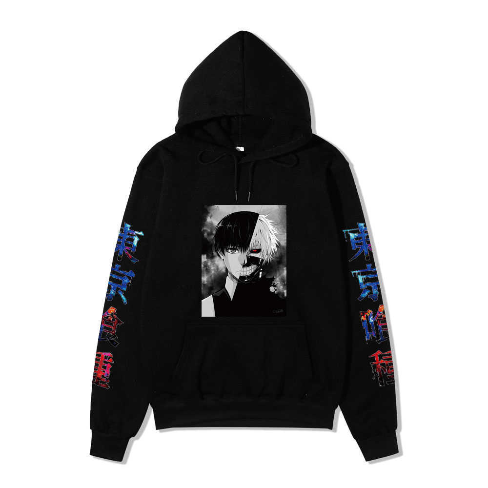 Tokyo ghoul animation fashion surrounding loose men and women hooded couple hoodie Y0804