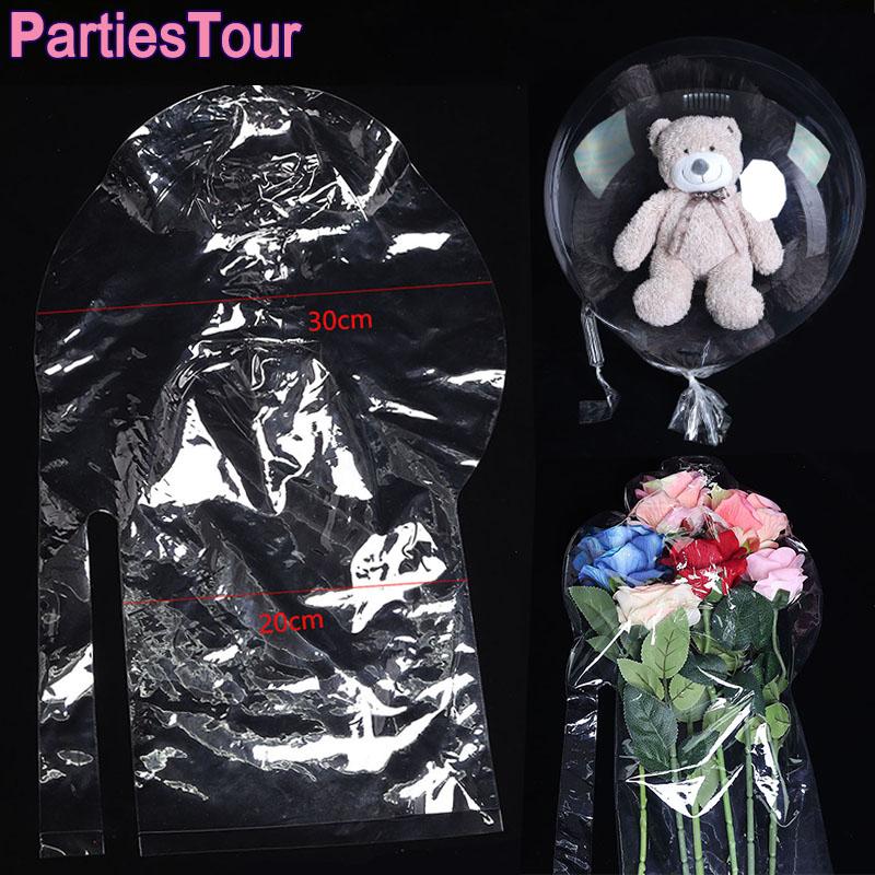 Party Decoration 30inch Large Wide Neck BOBO Balloon Transparent Bubble Gift Ballon Birthday Decor Wedding Engagement Creative Bag