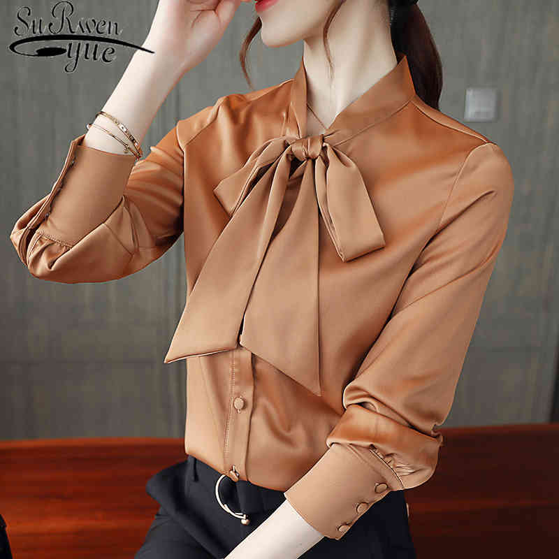Korean Fashion Clothing White Ladies Office Tops Long Sleeve Chiffon Blouse Elegant Bow Blusas Mujer De Moda 5695 50 210521, Coffee
Korean Fashion Clothing White Ladies Office Tops Long Sleeve Chiffon Blouse Elegant Bow Blusas Mujer De Moda 5695 50 210521, Coffee