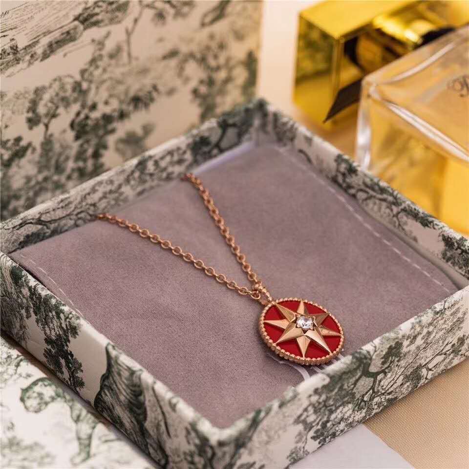 D family Fritillaria eight star compass sweater Necklaces female European and American fashion temperament personality retro Necklace Party Wedding Gift