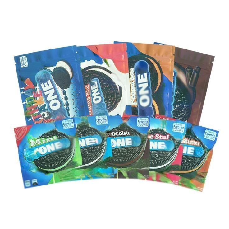 500mg Empty oneo Bag Mylar Bags favorite cookie Smellproof Storage Edibles Package 9 Types Mint Chocolate peanut butter double stuf Packaging for Dry Herb Flower
500mg Empty oneo Bag Mylar Bags favorite cookie Smellproof Storage Edibles Package 9 Types Mint Chocolate peanut butter double stuf Packaging for Dry Herb Flower