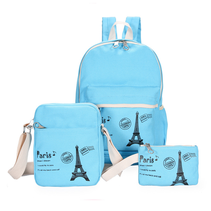 Korean Fashion Women Backpacks Fresh Female Bags High Quality Canvas Backpack Student School Bag for Teen Girls