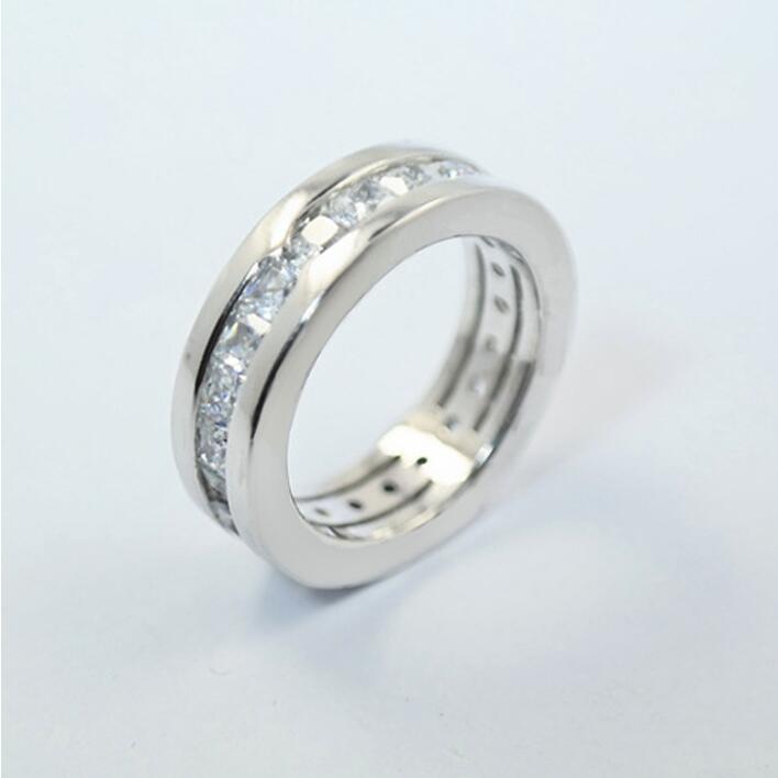 Brand Design Wedding Rings Simple Fashion Jewelry 925 Sterling Silver Full Princess Cut Party White Topaz CZ Diamond Gemstones Eternity Women Band Ring Gift
Brand Design Wedding Rings Simple Fashion Jewelry 925 Sterling Silver Full Princess Cut Party White Topaz CZ Diamond Gemstones Eternity Women Band Ring Gift