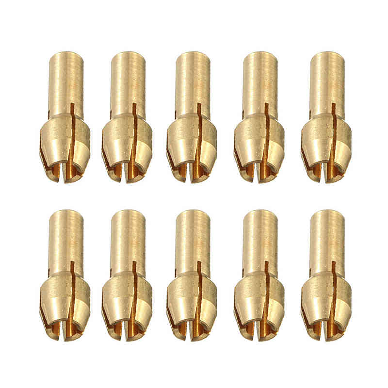 10Pcs 0.5-3.2 Mm Messing Boor Chuck Spantang Bits 4.3 Mm Shaft For Dremel Rotary Tool Drop Ship