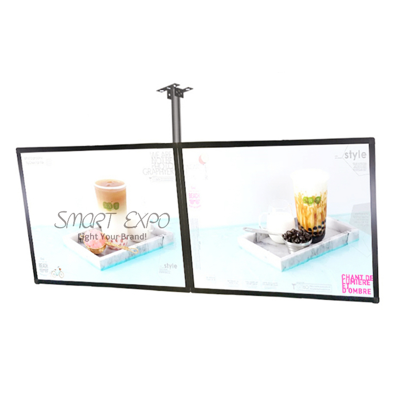 Restaurant Menu Board Light Box Fast Food Store Advertising Display Wall or Ceiling Hang (40x50cm)