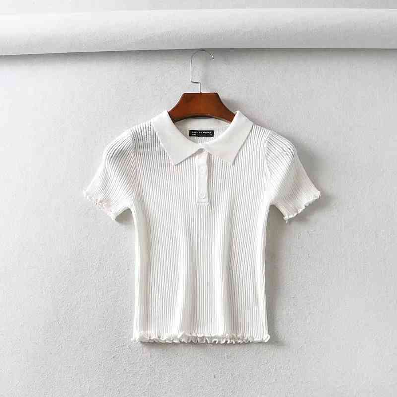 Summer Sexy crop top women short sleeve white t shirt solid cropped s mujer streetwear clothes ladies tee femme 210521