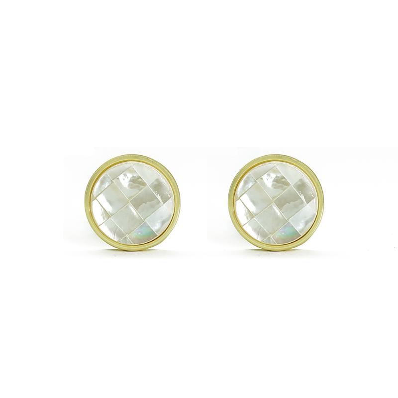 Stud High Quality Romantic Style Round Shape Shell Stone Earrings Ear Studs For Women Girls Jewelry Christmas Day Gifts, Golden;silver
Stud High Quality Romantic Style Round Shape Shell Stone Earrings Ear Studs For Women Girls Jewelry Christmas Day Gifts, Golden;silver