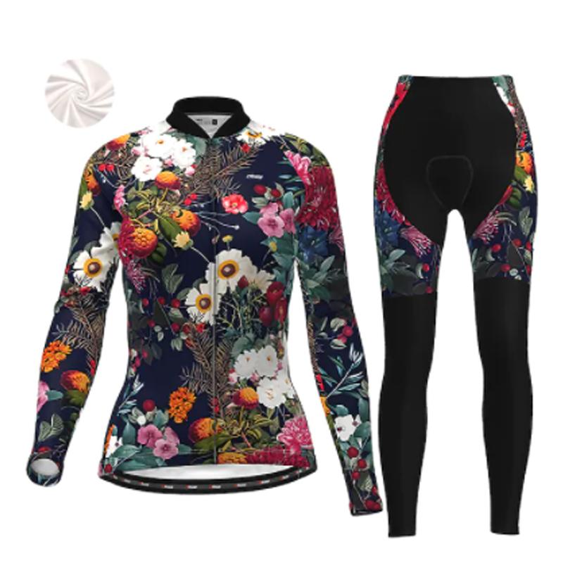 Racing Sets Women Winter Thermal Fleece Cycling Jersey Mtb Bicycle Clothes Ciclismo Long Sleeves Road Riding Clothing Suit Floral Pattern, Black;blue
Racing Sets Women Winter Thermal Fleece Cycling Jersey Mtb Bicycle Clothes Ciclismo Long Sleeves Road Riding Clothing Suit Floral Pattern, Black;blue